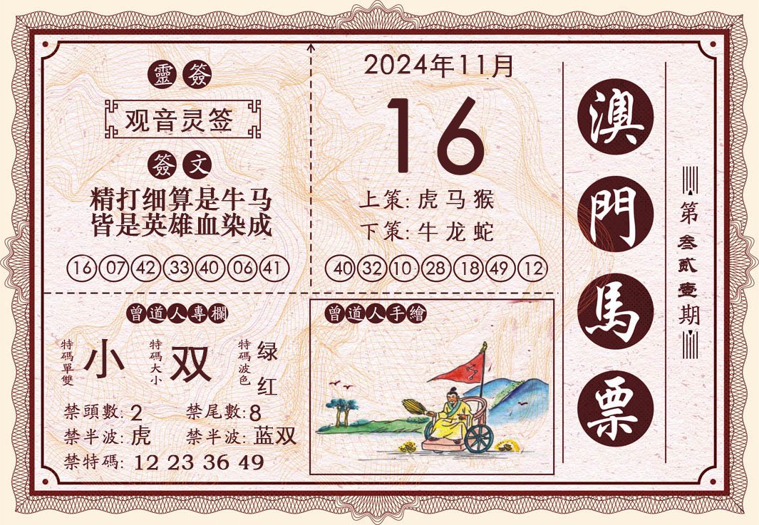 2024321期澳门马票