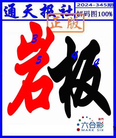 2024345期解码图
