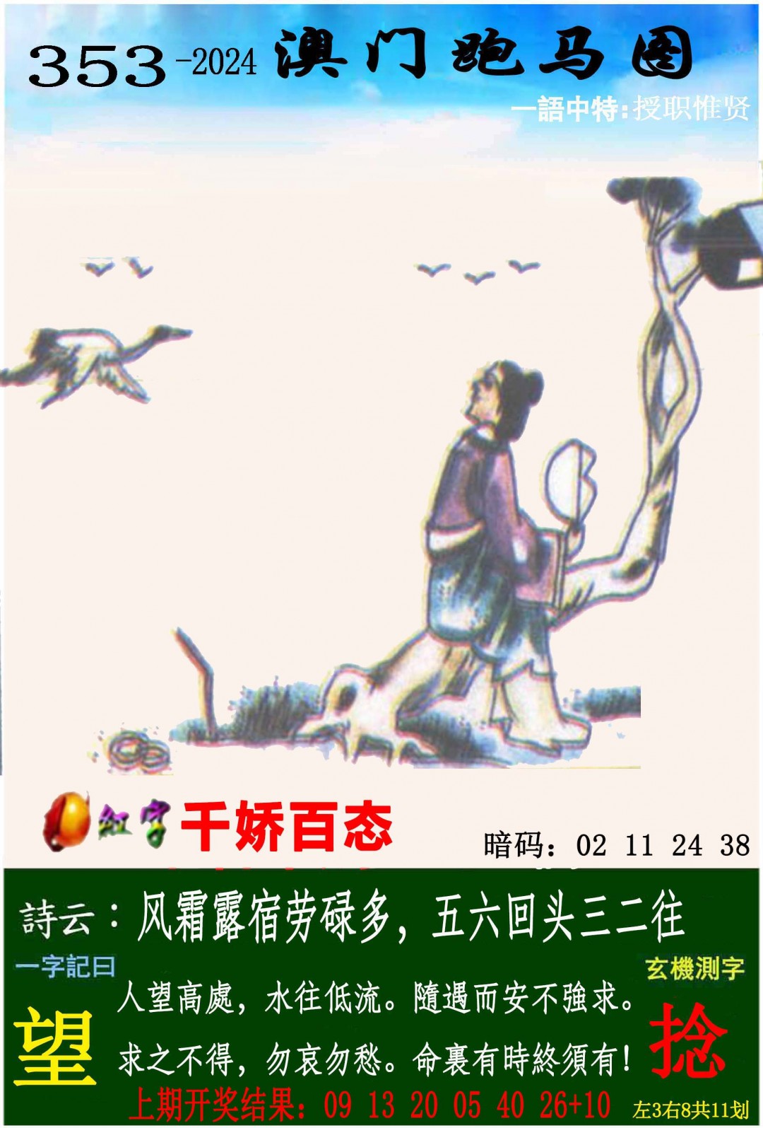 2024353期跑马图