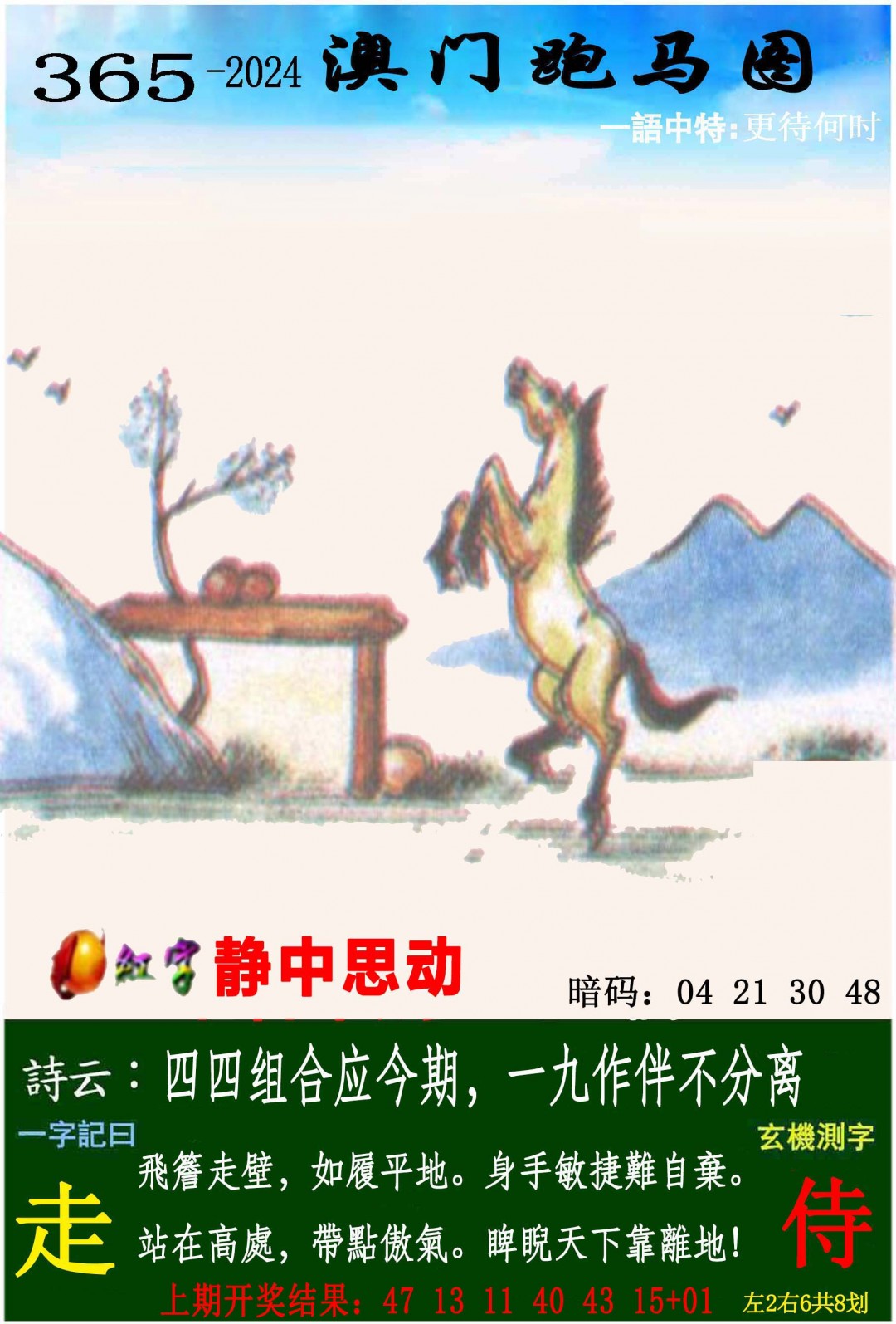 2024365期跑马图