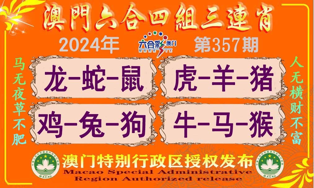 2024357期六合四组三连肖