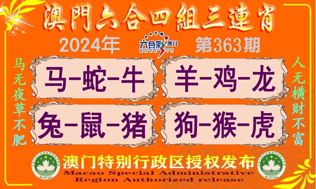 2024363期六合四组三连肖