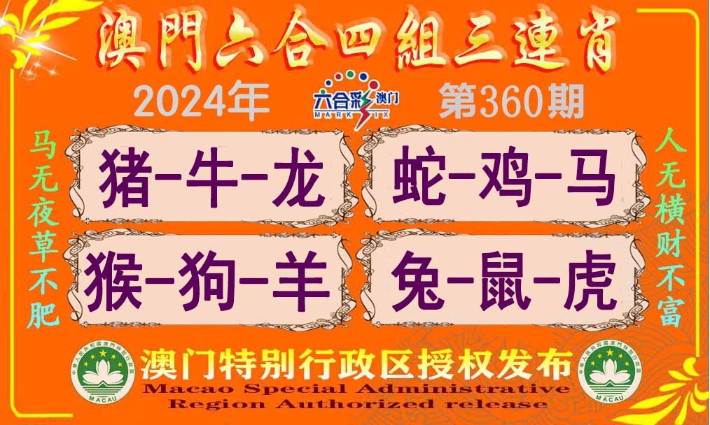 2024360期六合四组三连肖
