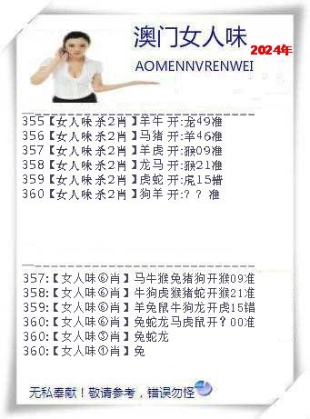 2024360期女人味