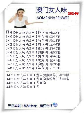 2024348期女人味
