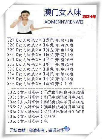 2024336期女人味