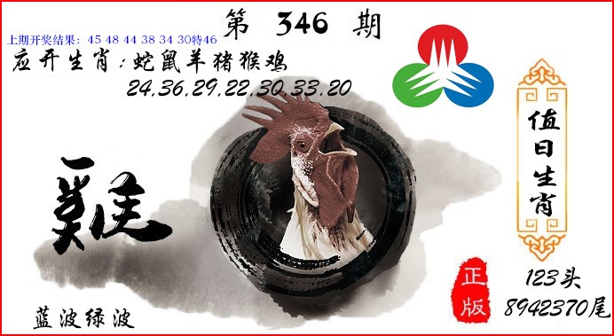 2024346期值日生肖