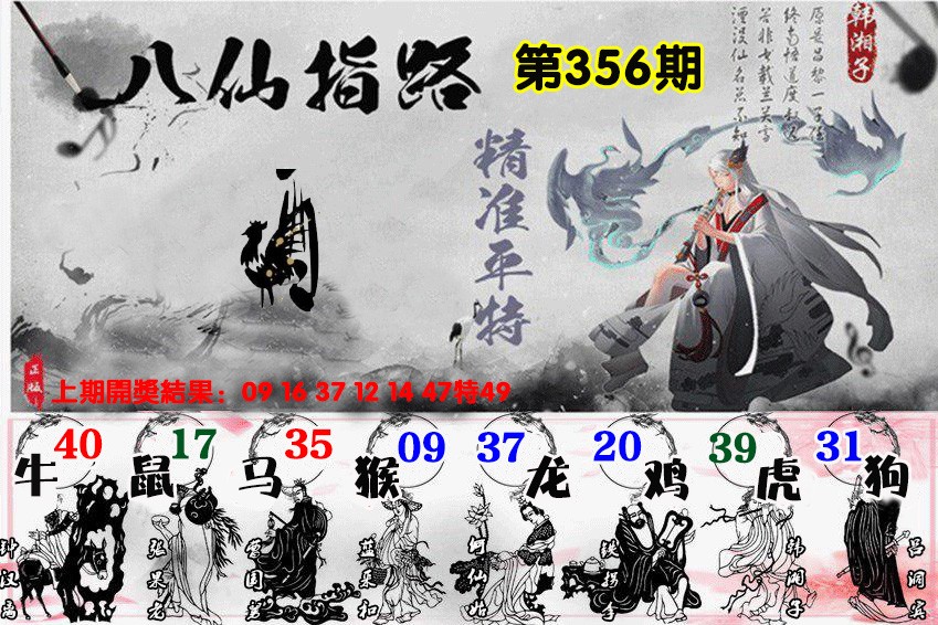 2024356期八仙指路