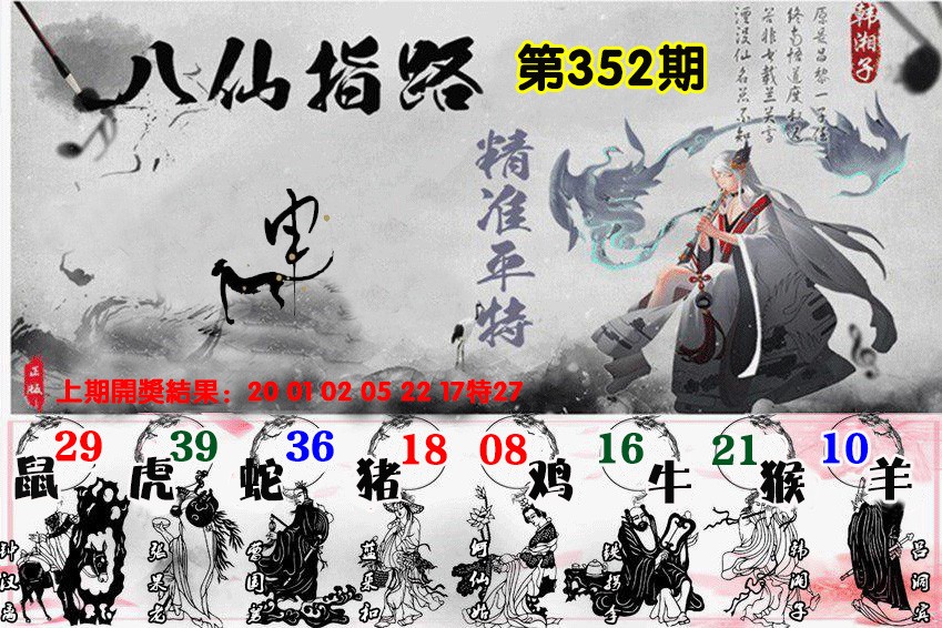 2024352期八仙指路