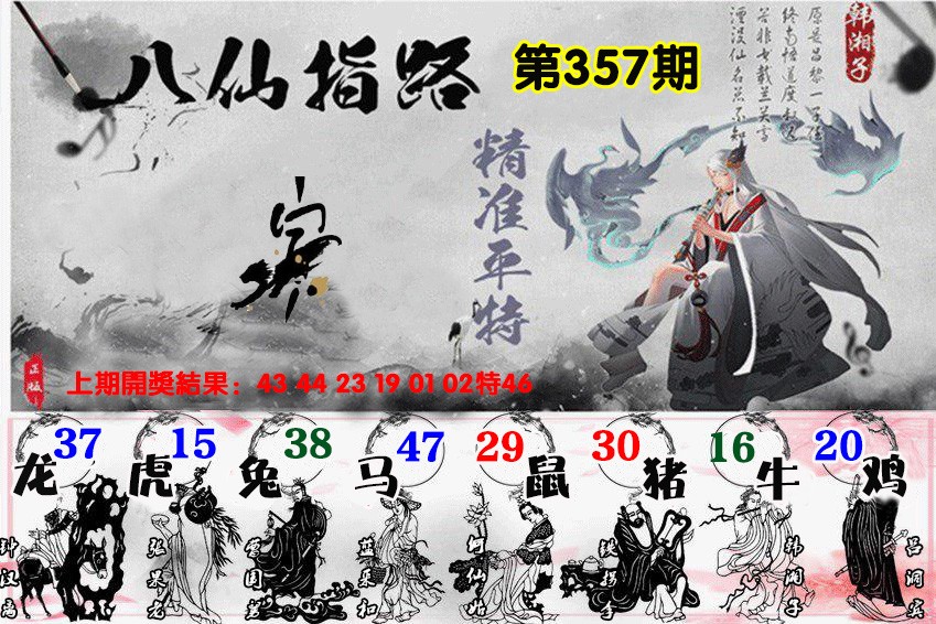 2024357期八仙指路