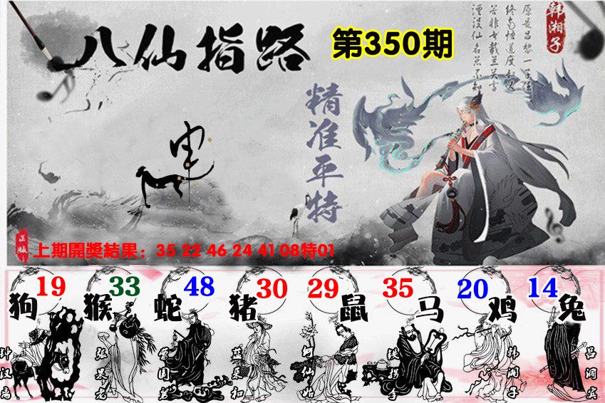 2024350期八仙指路
