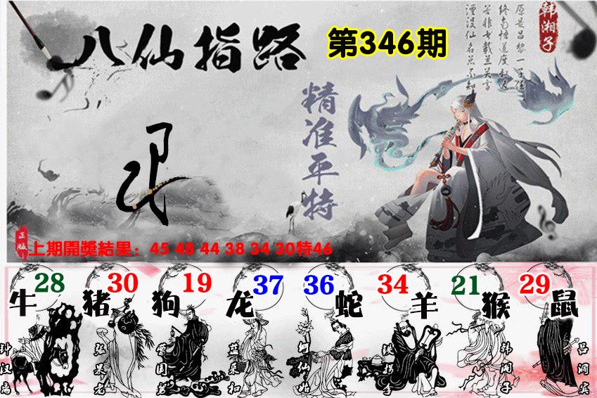 2024346期八仙指路