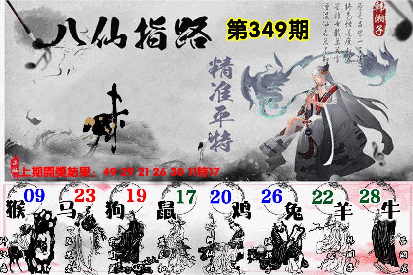 2024349期八仙指路