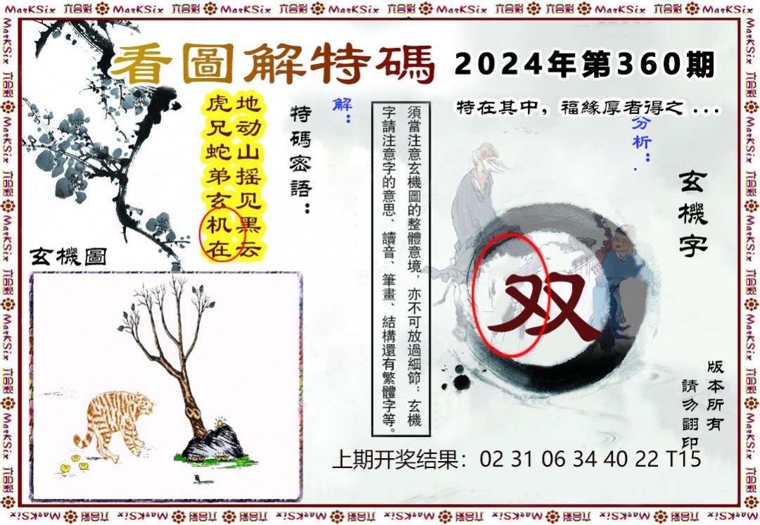2024360期看图解特码