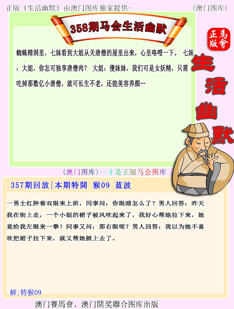 2024358期马会生活幽默