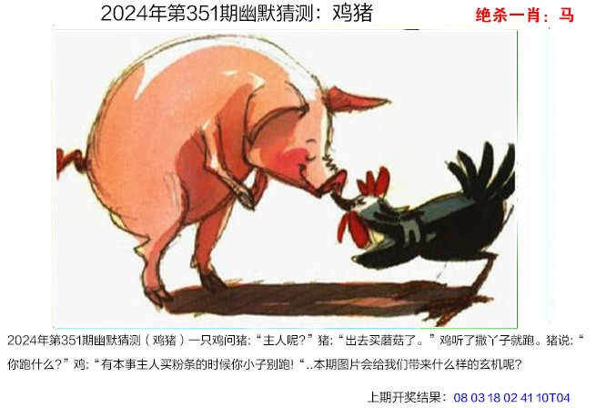 2024351期幽默猜测