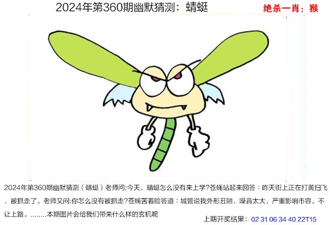 2024360期幽默猜测