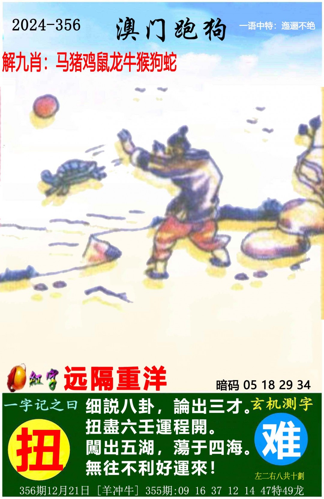 2024356期澳门跑狗图