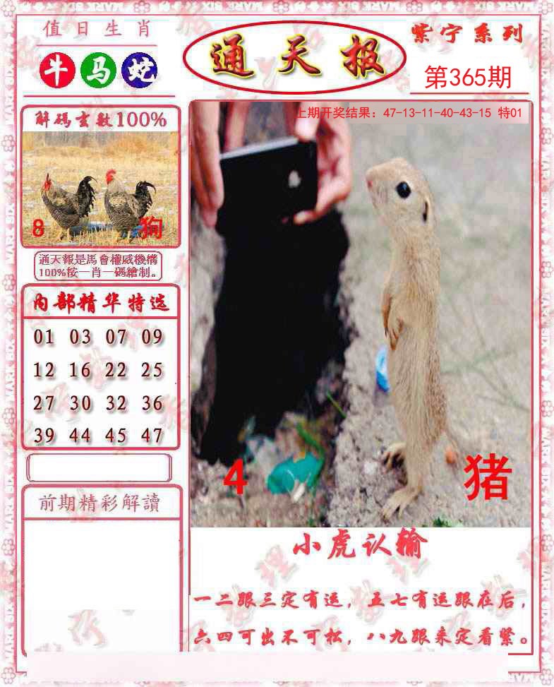 2024365期救通报