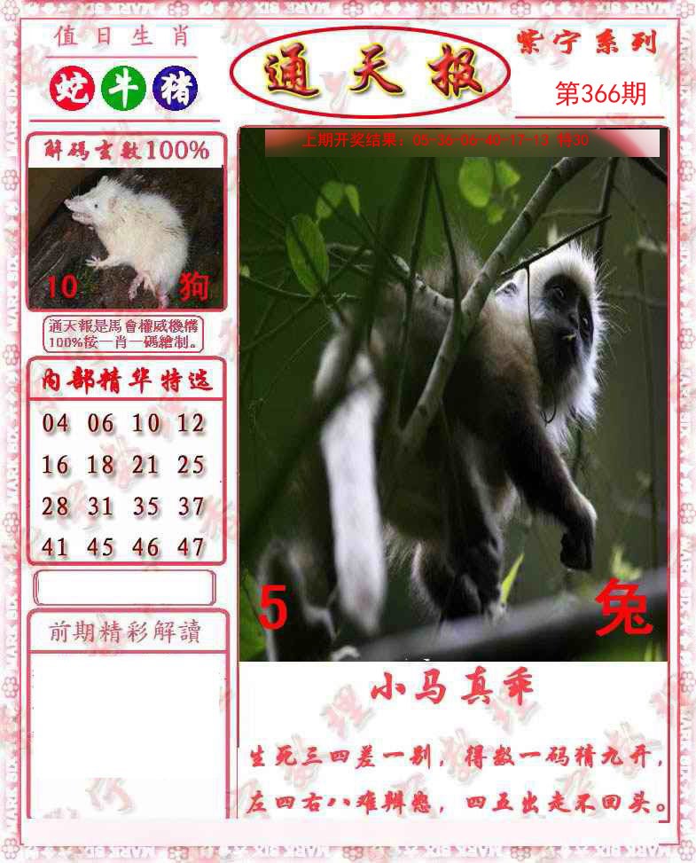 2024366期救通报
