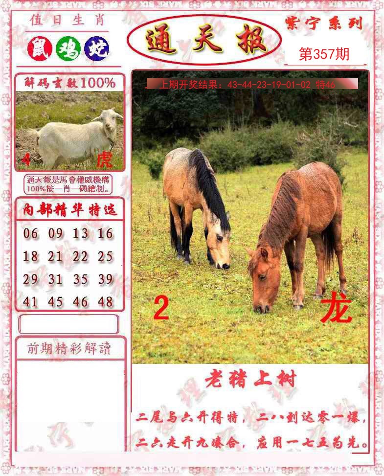 2024357期救通报
