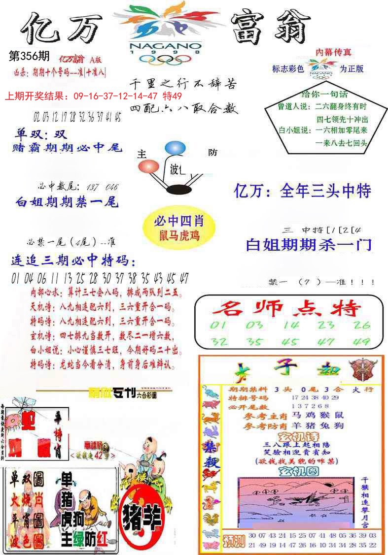 2024356期亿万富翁A