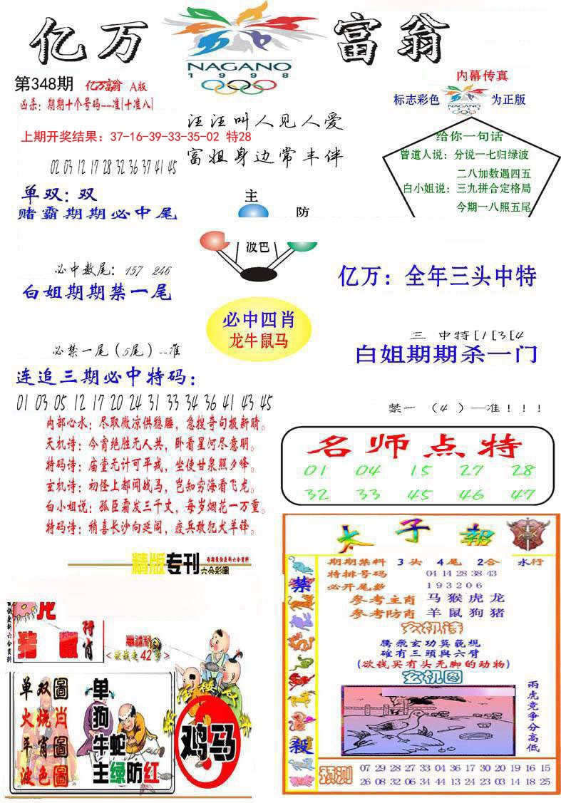 2024348期亿万富翁A