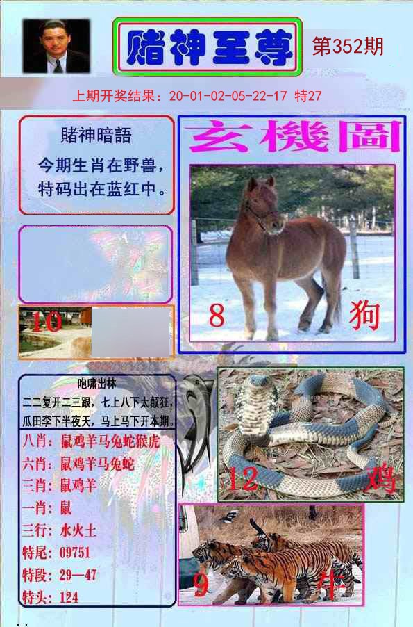 2024352期赌神至尊