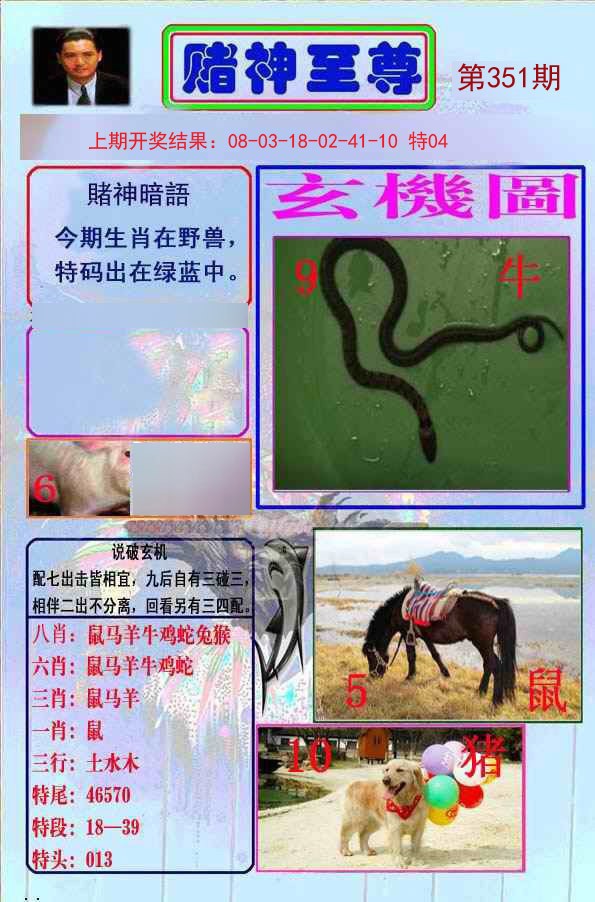 2024351期赌神至尊