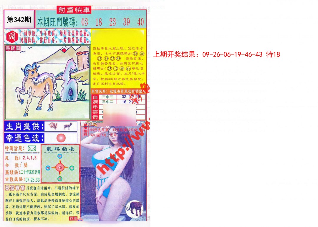 2024342期财富快车