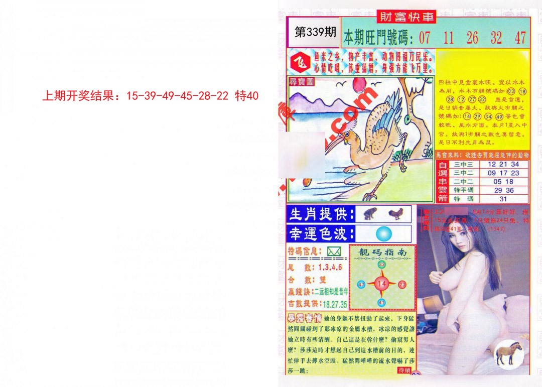 2024339期财富快车
