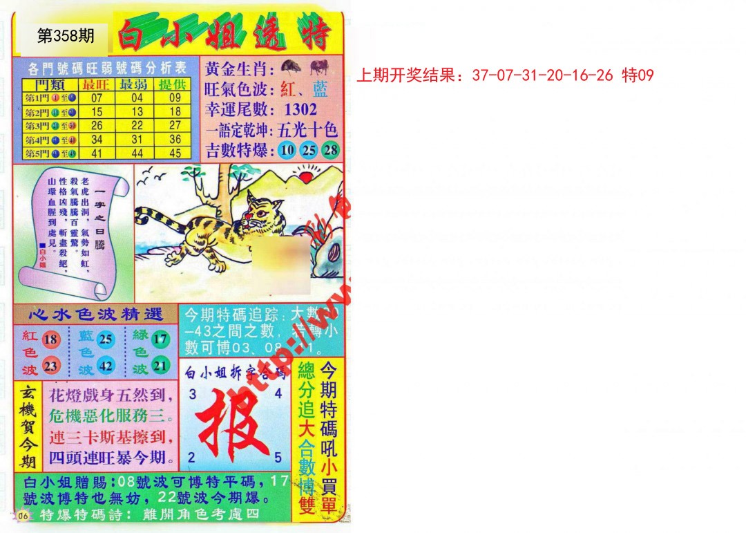 2024358期白小姐透特