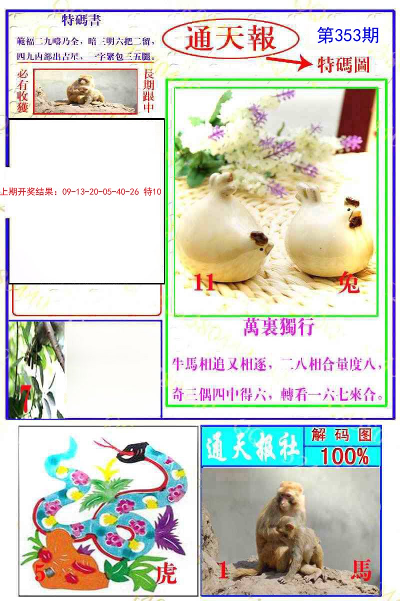 2024353期通天特解图
