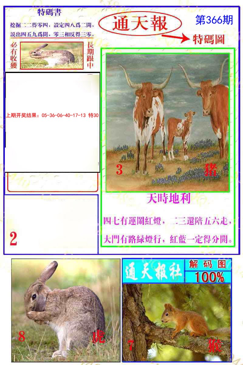 2024366期通天特解图