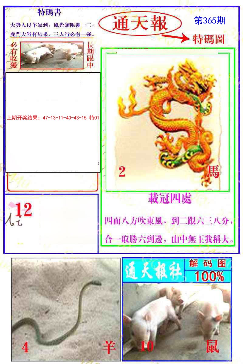 2024365期通天特解图
