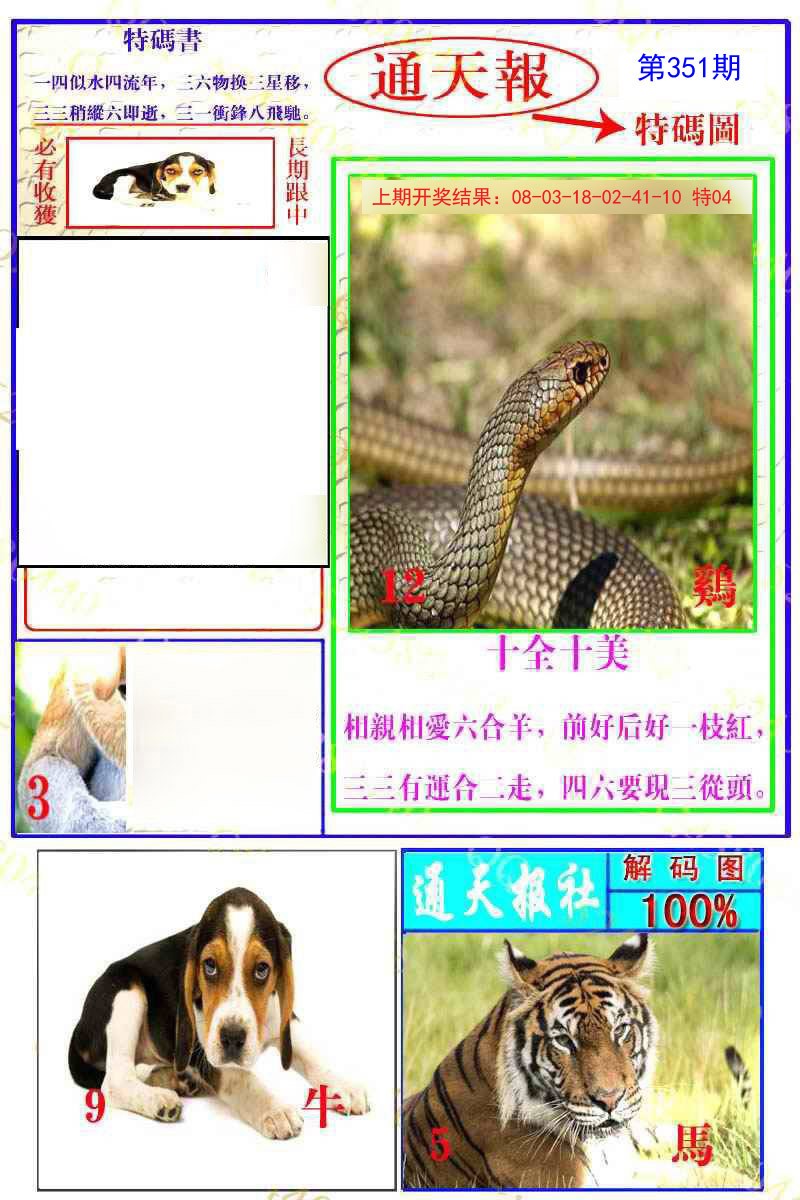 2024351期通天特解图