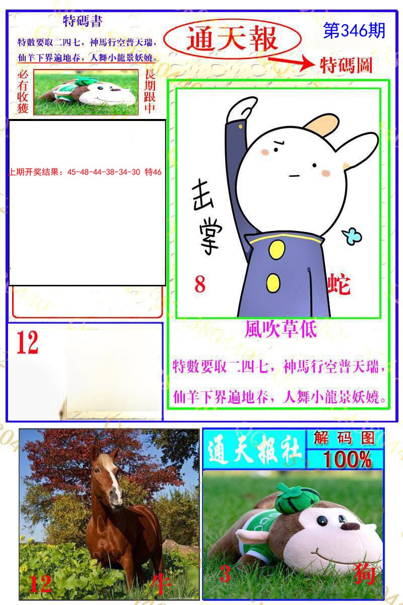 2024346期通天特解图