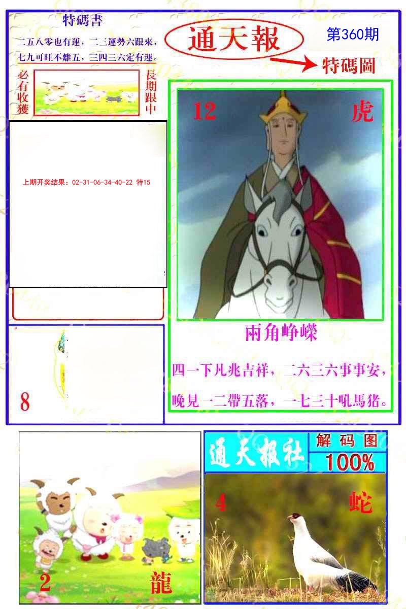2024360期通天特解图