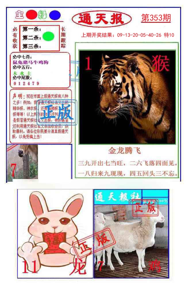 2024353期通天杀波图1