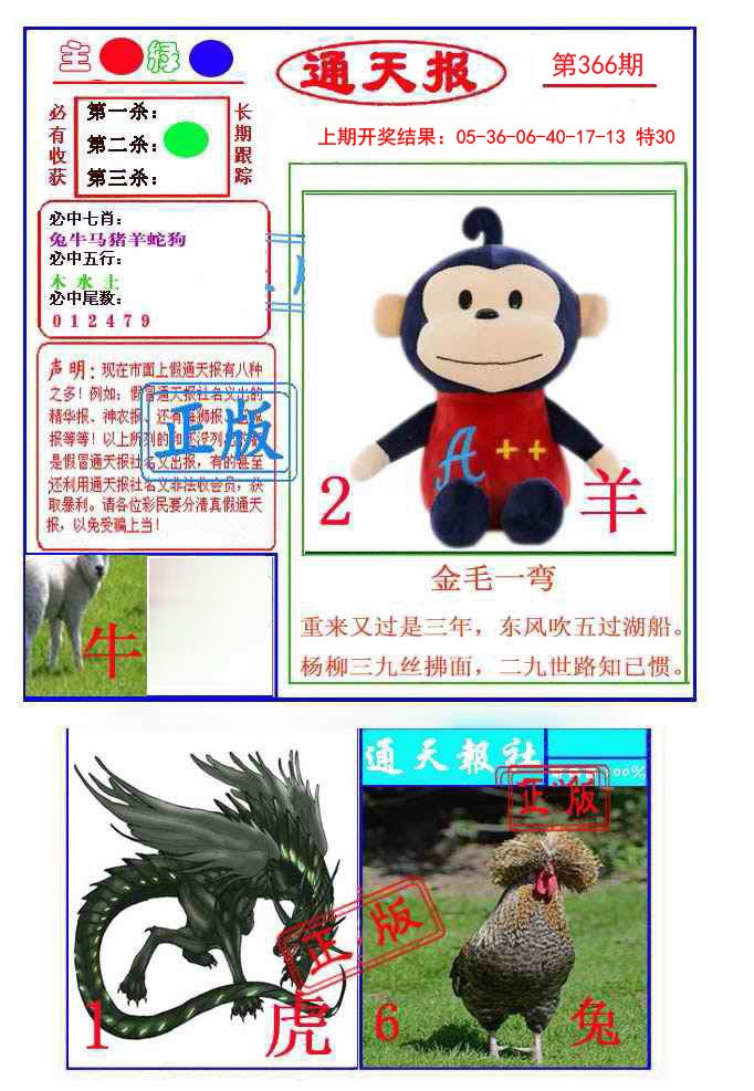 2024366期通天杀波图1