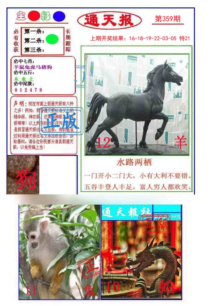 2024359期通天杀波图1