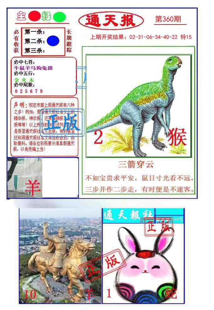 2024360期通天杀波图1