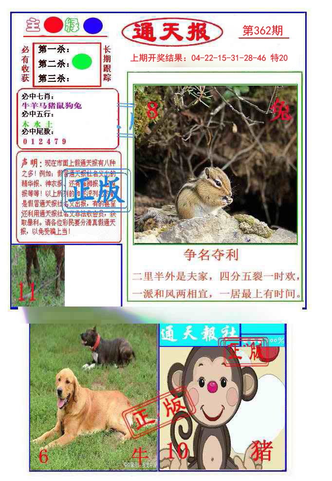 2024362期通天杀波图1