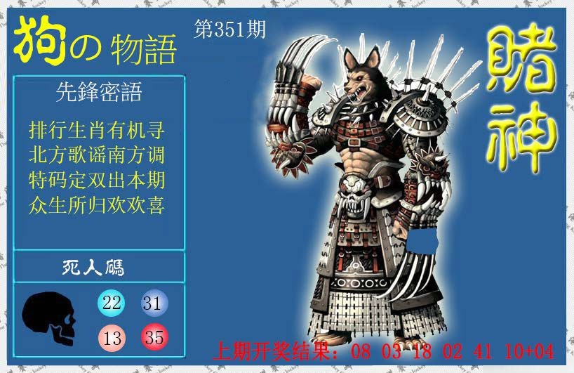 2024351期赌神狗报
