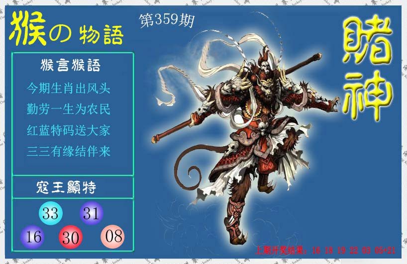 2024359期赌神猴报
