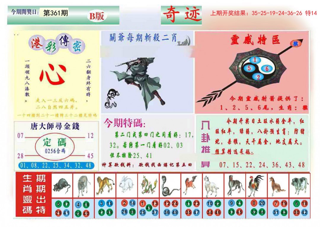 2024361期九龍奇迹B(推荐)