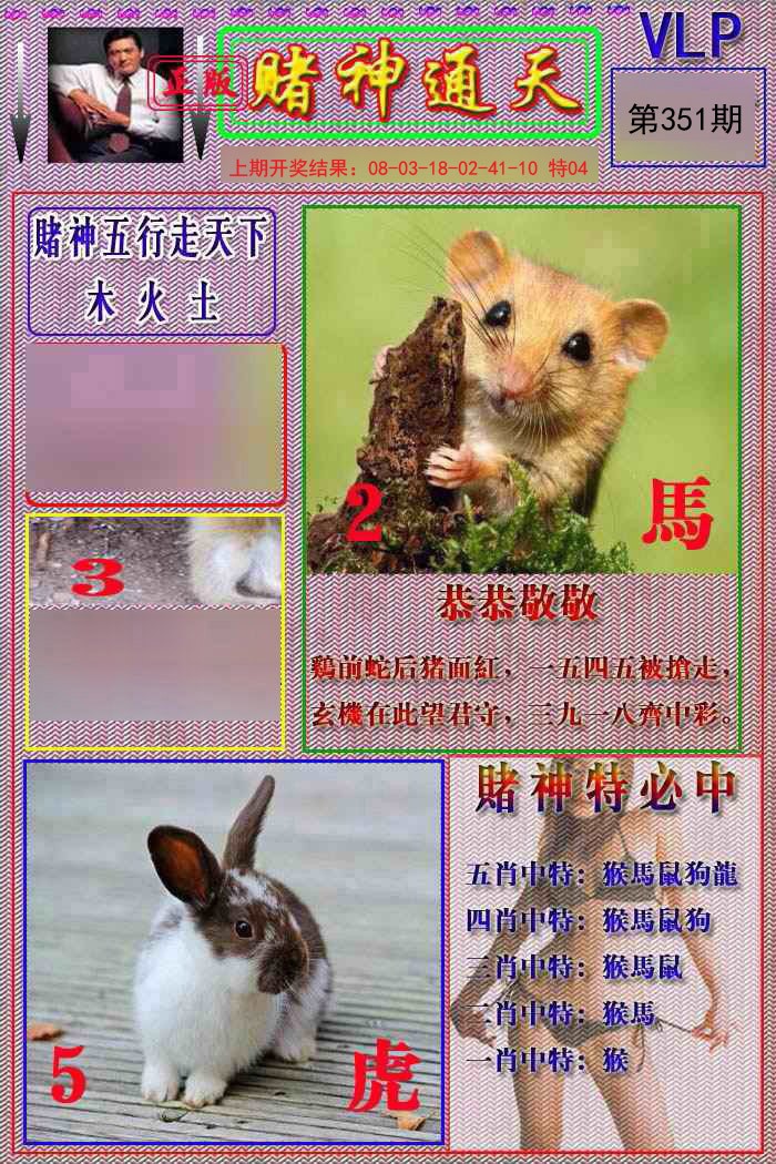 2024351期赌神通天报