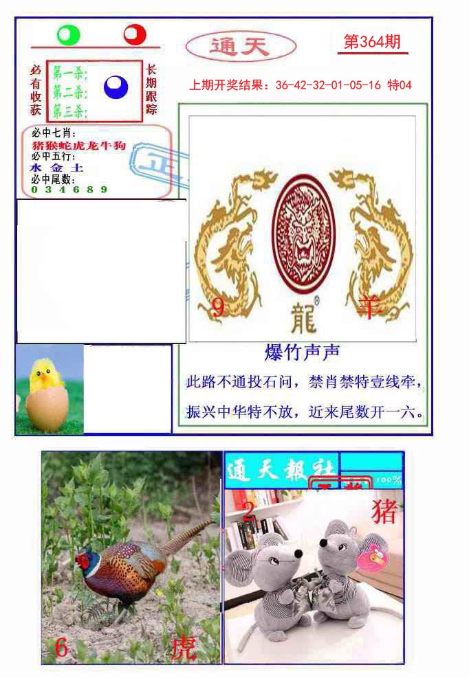 2024364期通天杀波图2