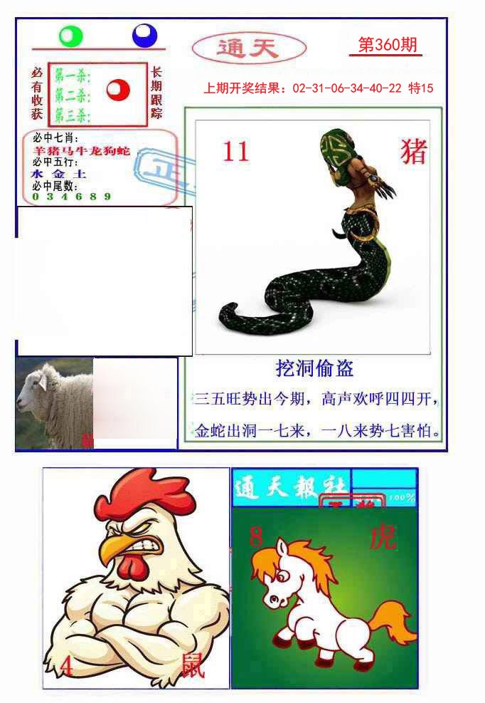 2024360期通天杀波图2