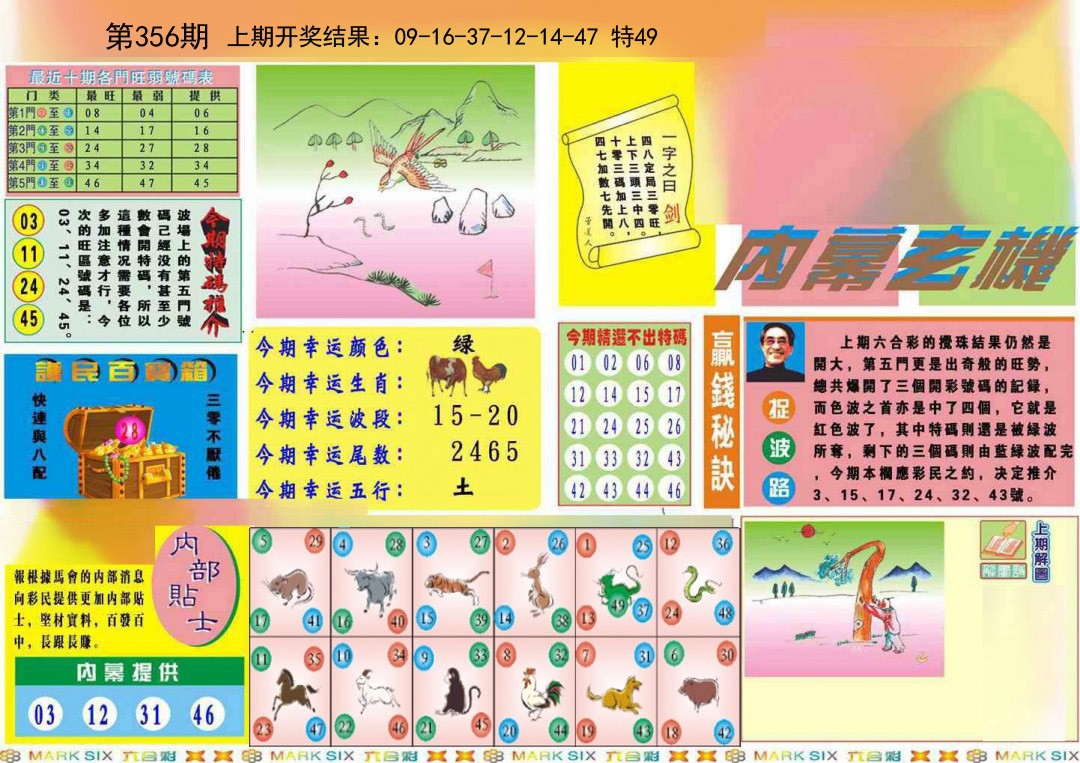 2024356期九龍内幕A(推荐)